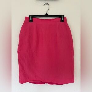 Vintage Linen Pencil Skirt